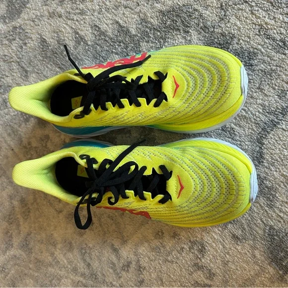 Hoka One One ProFly+ Vibrant Yellow Running Shoes Size 8 - Picture 9 of 11